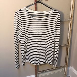 Loft Striped Long Sleeve Shirt